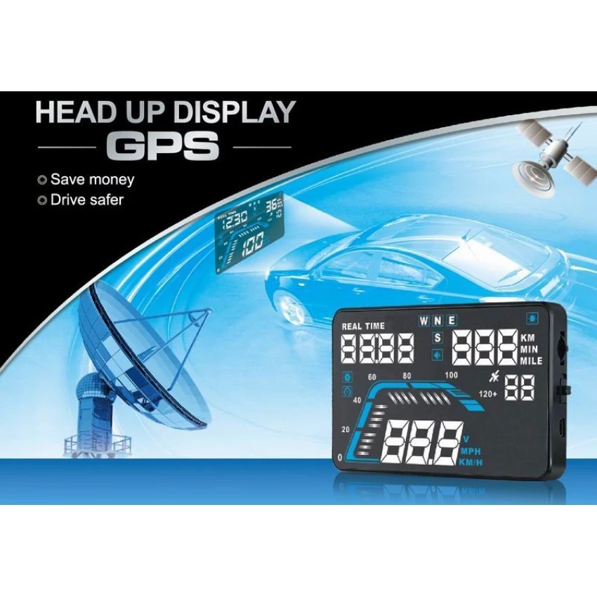 Hệ thống hiển thị kính lái HUD trên xe hơi Q7 5.5 inch