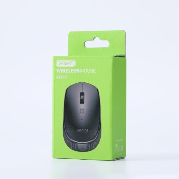 Chuột không dây kiểu dáng văn phòng ROBOT M205 Đen