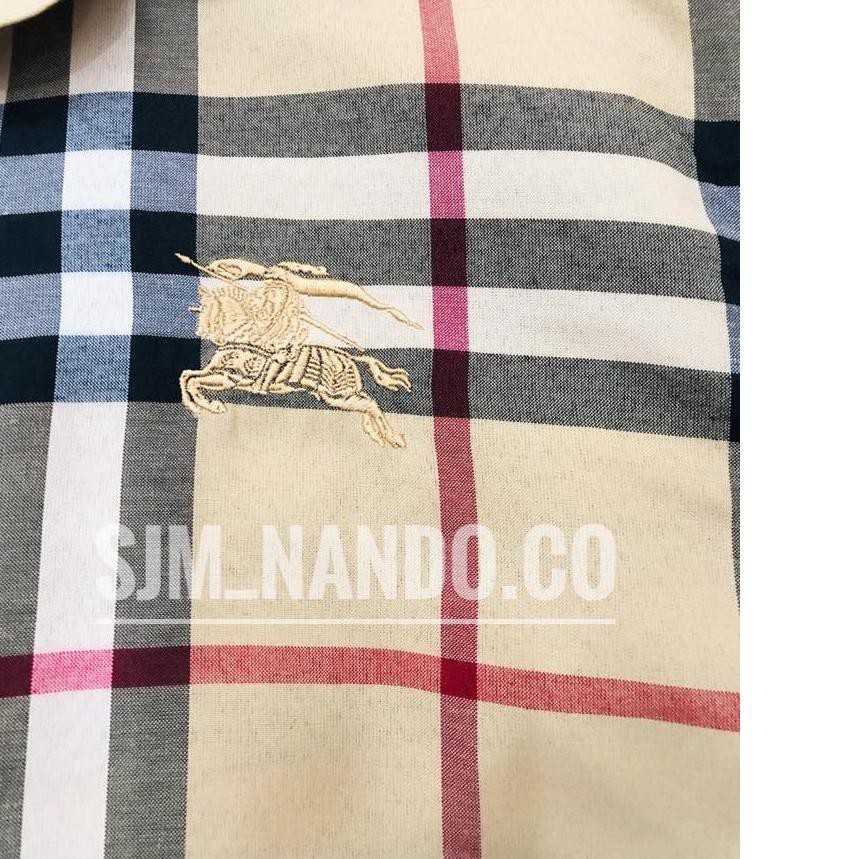 Áo Sơ Mi Burberry Chất Liệu Cotton Cao Cấp Cho Nam Size S / M L Xl Xxl 3xl