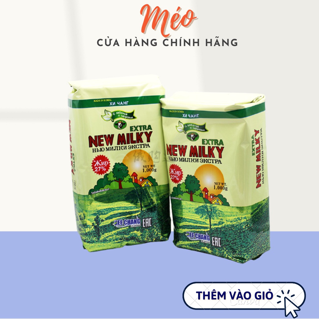 Sữa béo Nga New Milky Extra 1kg [CHÍNH HÃNG 100%] Chất lượng_Thơm ngon_Vị Khác Biệt_Tăng cân tuyệt vời