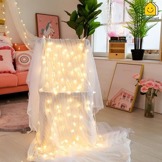 Đèn LED Trang Trí Hình Ngôi Sao Chớp Nháy đèn led chill Trang Trí Tiệc Cưới Sinh Nhật Phòng Ngủ Quà Tặng SUNDECOR