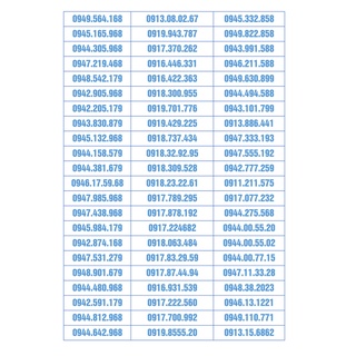 Sim số đẹp vinaphone chỉ 500k