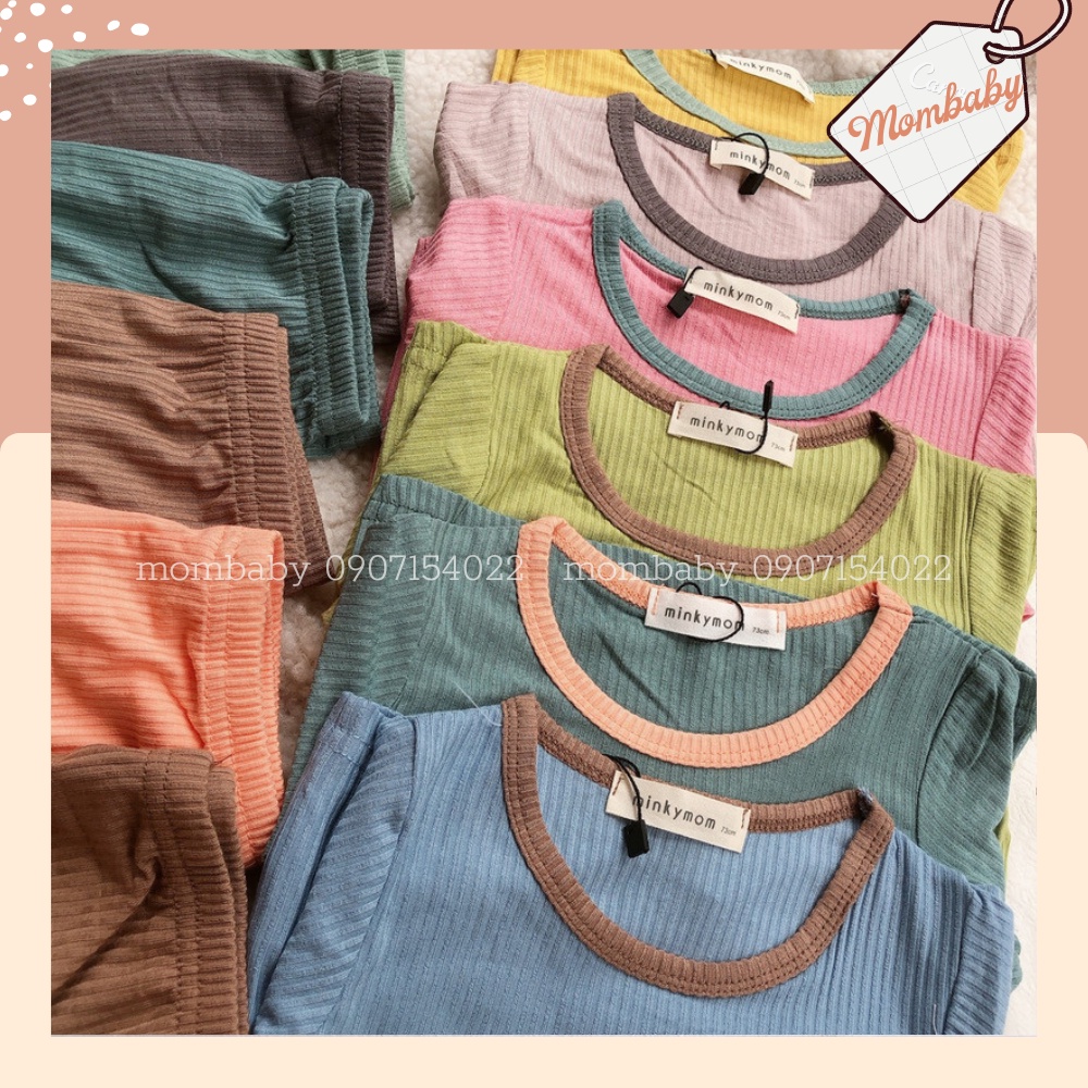 BỘ CỘC TAY QUẦN NGỐ THUN TĂM MỀM MÁT CO DÃN TỐT CHO BÉ TRAI VÀ BÉ GÁI