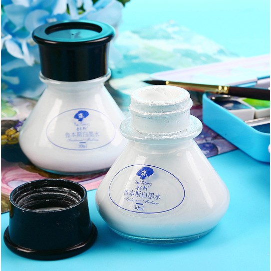 Mực vẽ truyện tranh Pual Rubens White Ink (Trắng, 30ml)