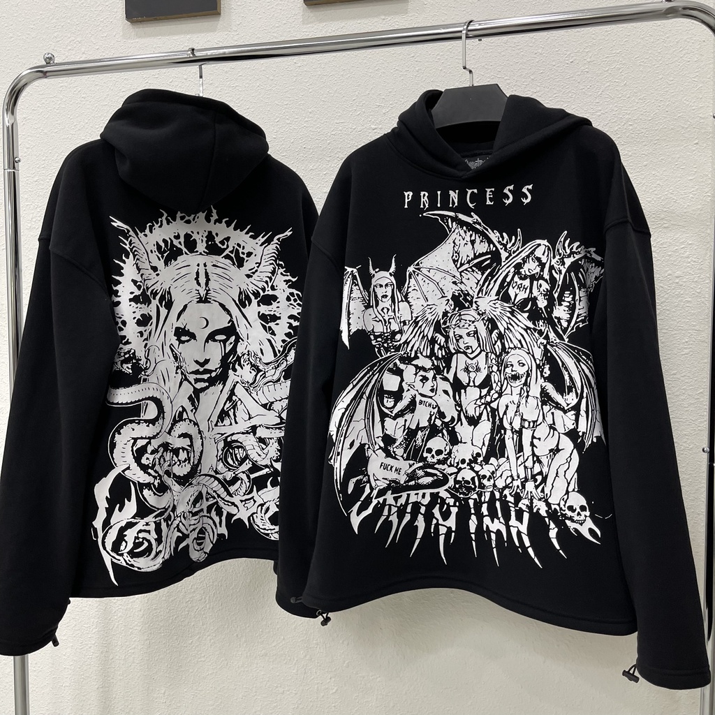 Áo hoodie vah studio PRINCESS  Áo khoác nỉ vah.studio princess chất nỉ bông cao cấp kun shop unisex KunS09