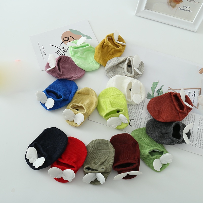 Vớ Cotton Mềm Cổ Ngắn Chống Trượt Mùa Hè Cho Bé Trai Và Bé Gái Sơ Sinh
