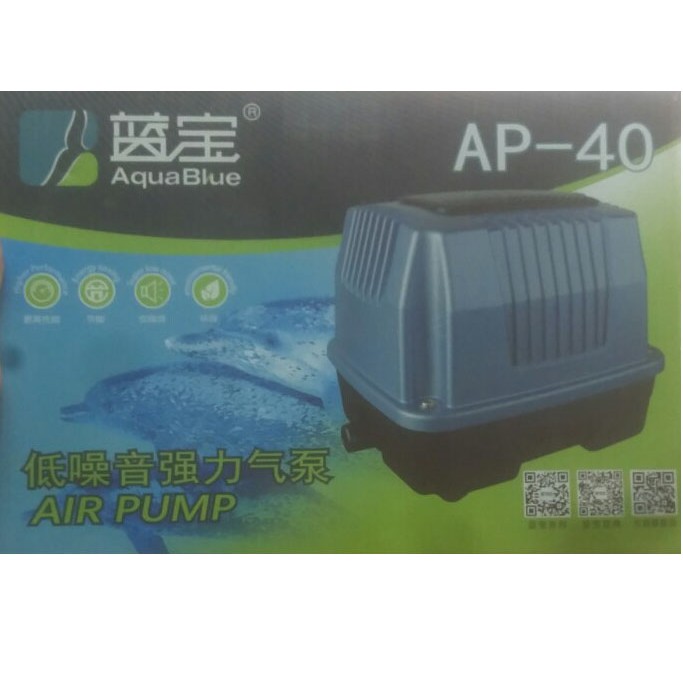 Máy thổi oxy hồ koi AquaBlue AP-40 25W 8 đầu ra, AP-80 40W 17 đầu ra