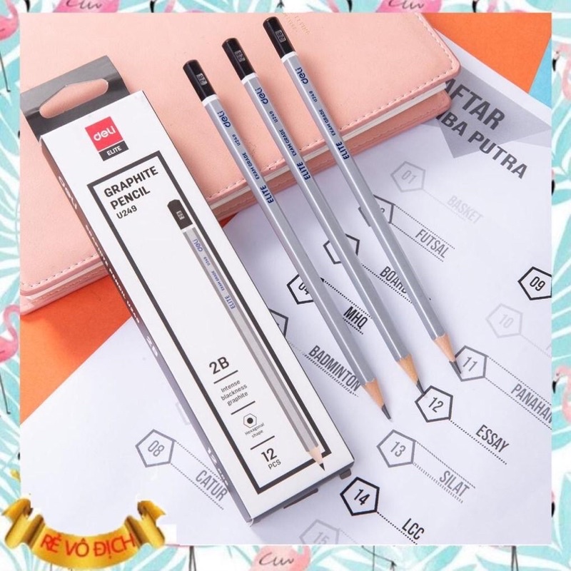Bút chì 2B cao cấp deli U248/U249