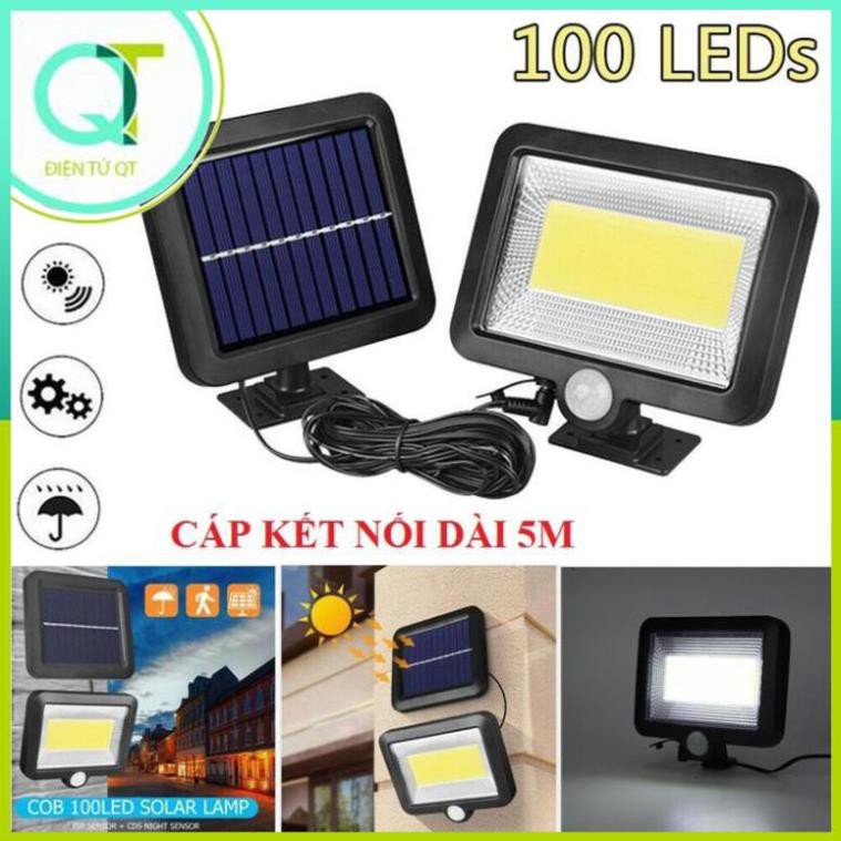 Đèn Năng Lượng Mặt Trời 30w 100 LED SIÊU SÁNG PIN TÁCH RỜI- Sử Dụng 100% điện Năng Lượng Mặt Trời