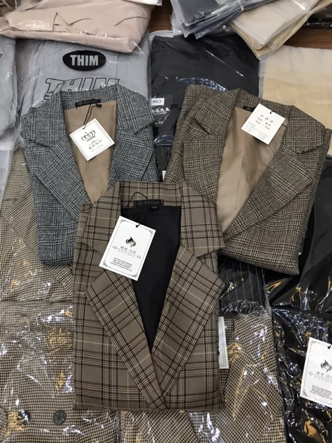 Áo BLAZERS 2 lớp kẻ,