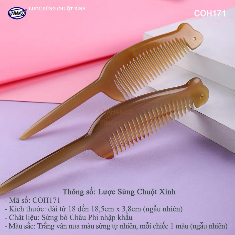 Lược Sừng Chuột Đuôi Dài (Size: M - 18cm) siêu đẹp HOT TREND - COH171 - HAHANCO