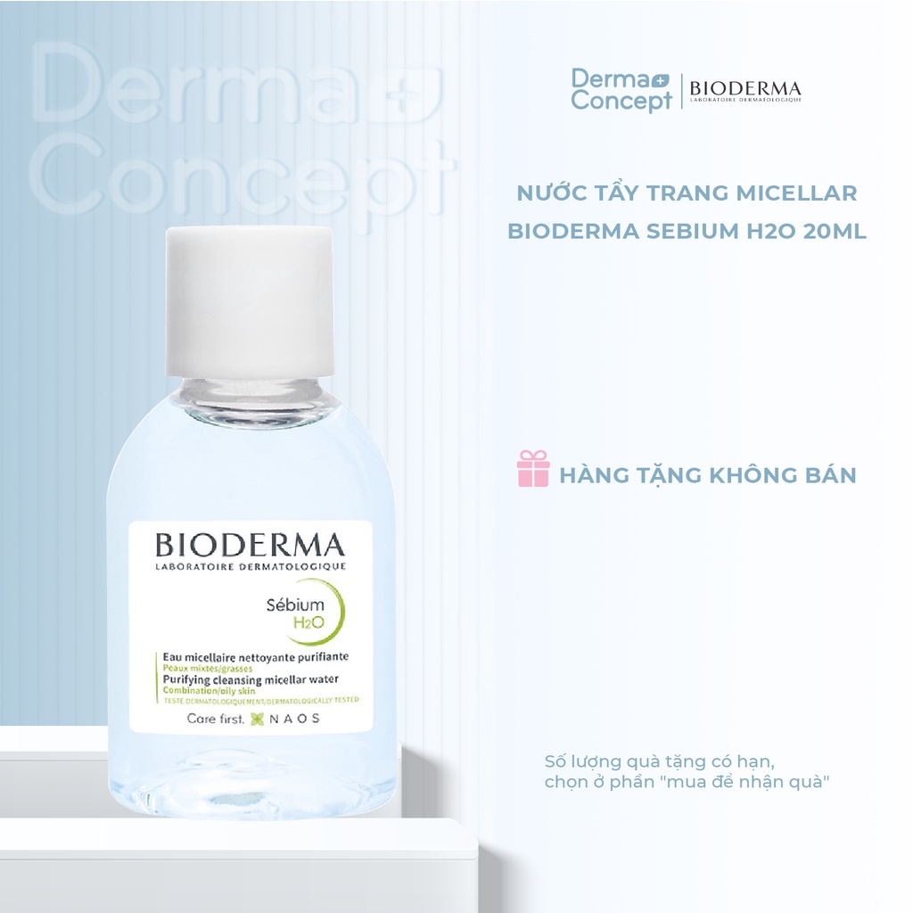 Dung dịch làm sạch và tẩy trang công nghệ Micellar Bioderma Sebium H2O dành cho da hỗn hợp đến da dầu