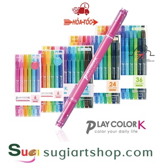 Bút 2 đầu tombow play color k - bộ 24 màu - 36 màu