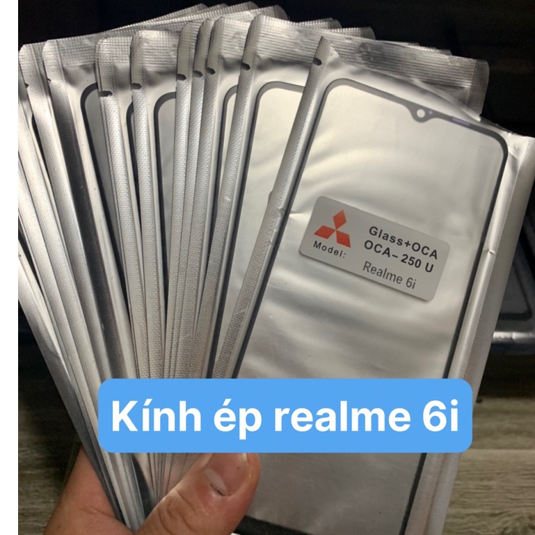 kính ép liền keo điện thoại oppo Realme C3 / realme C3i / realme 5 / 5i / 5s / realme 6i / A3, A5 / A9 2020