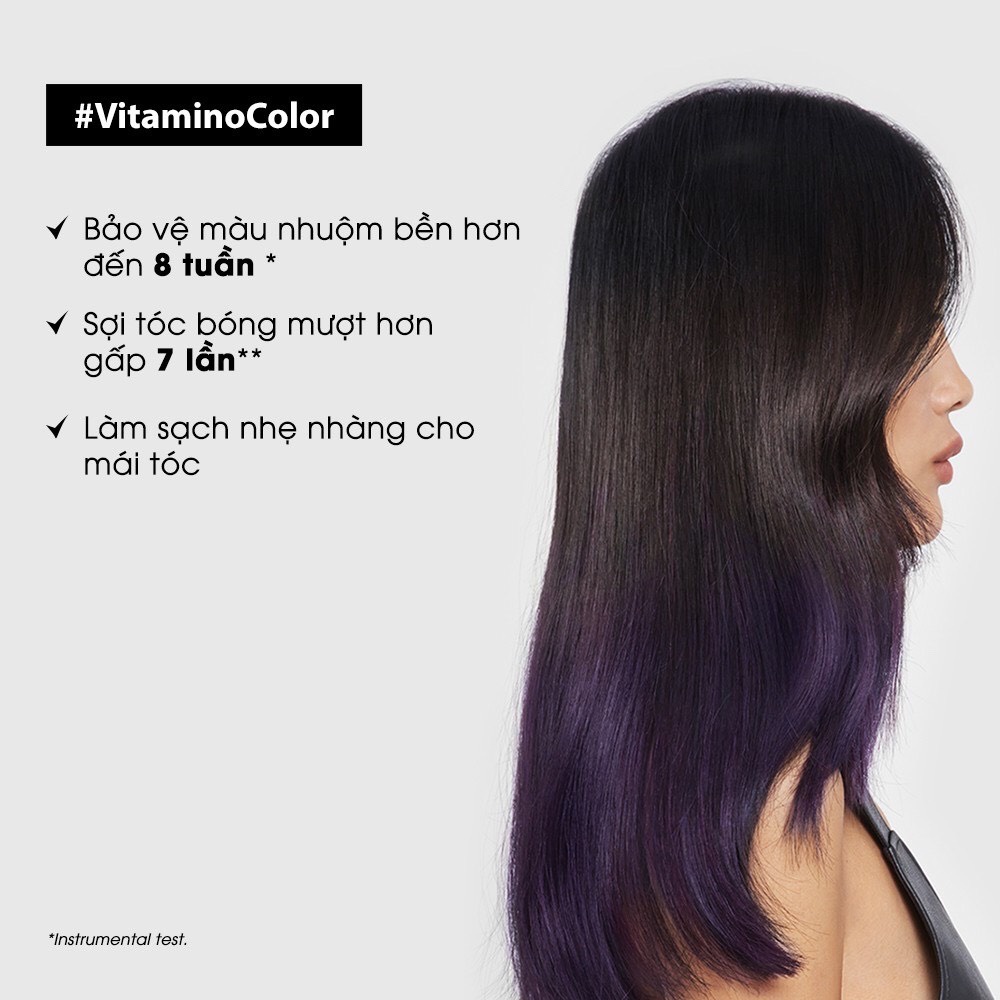 Combo gội và mặt nạ giữ màu tóc nhuộm L'Oréal Serie Expert Vitamino Color -  L'