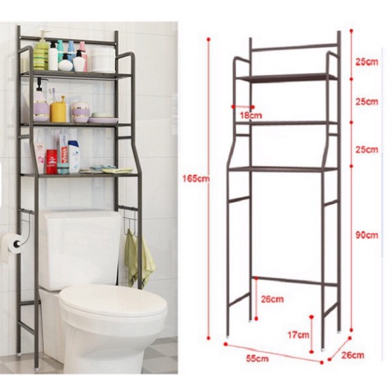 [Giao Hàng Hoả Tốc] Kệ Toilet 3 tầng đa năng, Kệ Nhà Vệ Sinh Toilet cao cấp