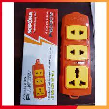Ổ cắm điện 3 lỗ, siêu chịu tải sopoka