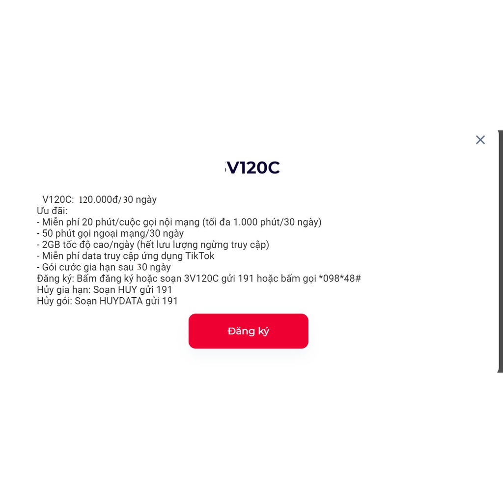 Giảm giá data Viettel các gói v90c,st90,st120k,v120,v120n,v150c,st150k,v200c