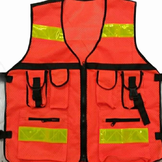 Áo vest Bảo Hộ 6 Túi Màu Cam
