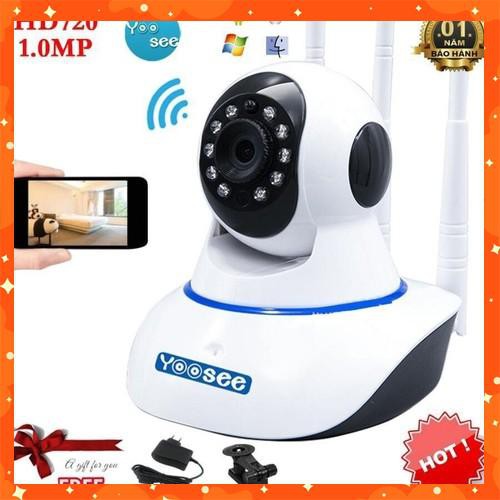 Camera wifi không dây yoosee HD 720P-3 râu độ nét cao tích hợp báo động chuyển động +Tặng kèm thẻ nhớ tùy chọn . | BigBuy360 - bigbuy360.vn