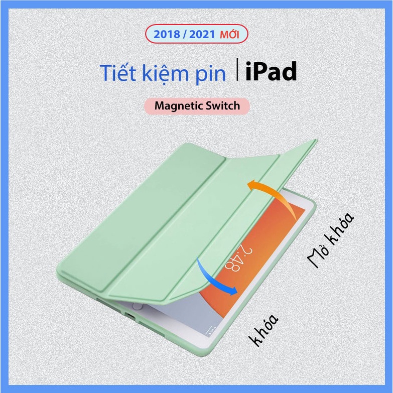 Bao da iPad có khe bút Apple Pencil 7.9&quot; đến 12.9&quot;