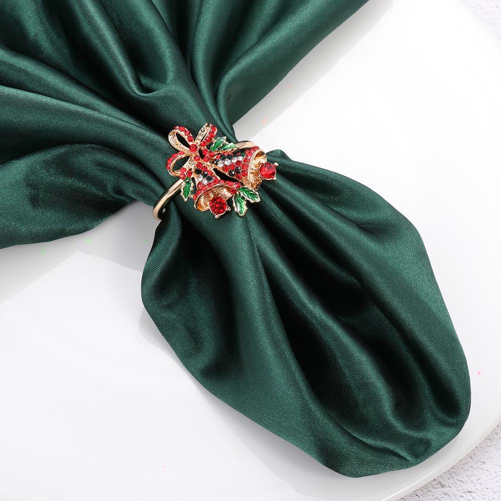Vòng Treo Khăn Ăn Bằng Kim Loại Hình Ông Già Noel Giáng Sinh / Cưới / Giá