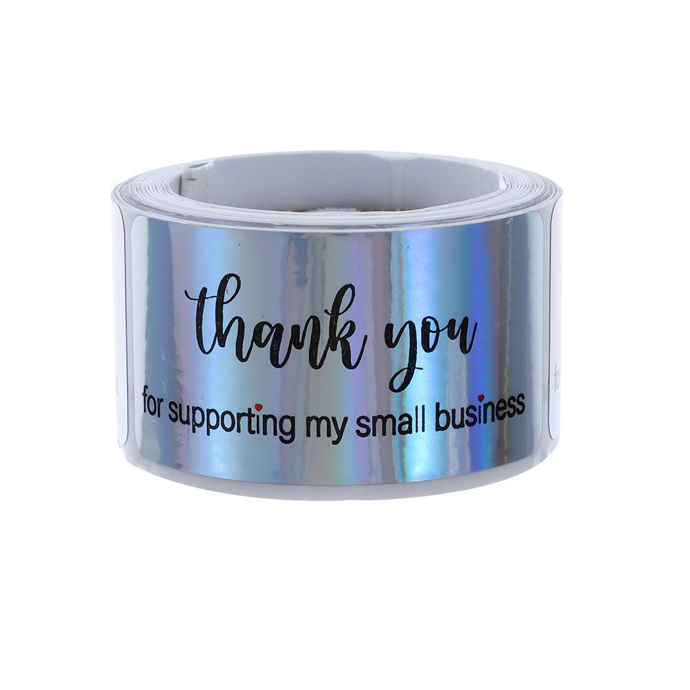 CONOPERY Cuộn 120 Miếng Dán Chữ Thank You Trang Trí Đa Năng