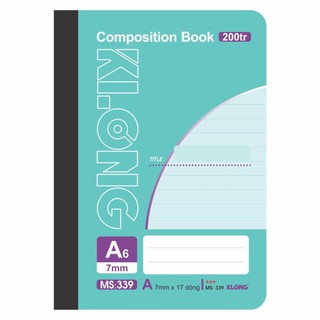 Sổ may KLONG 200tr A6 ; MS: 339