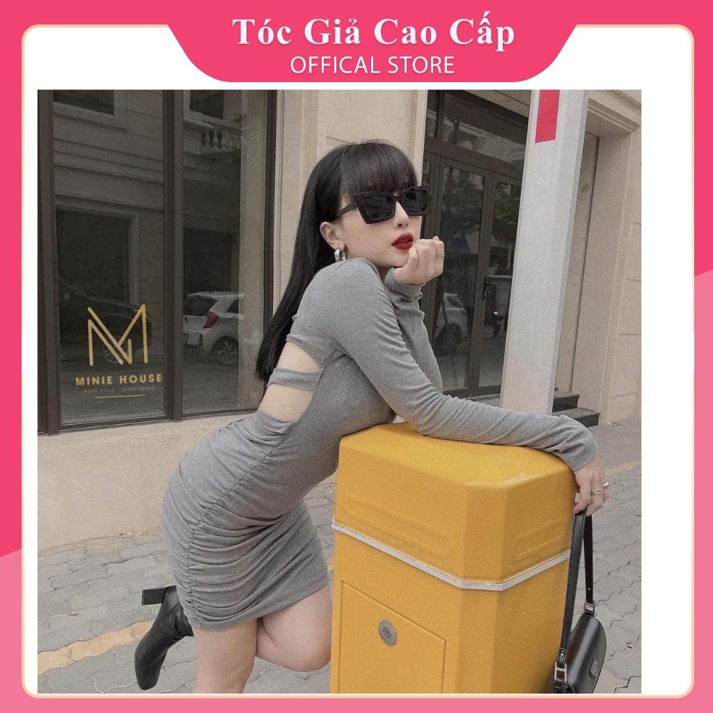 Tóc mái ngang dày ( mái ngố) - tóc thật 100% đẹp.