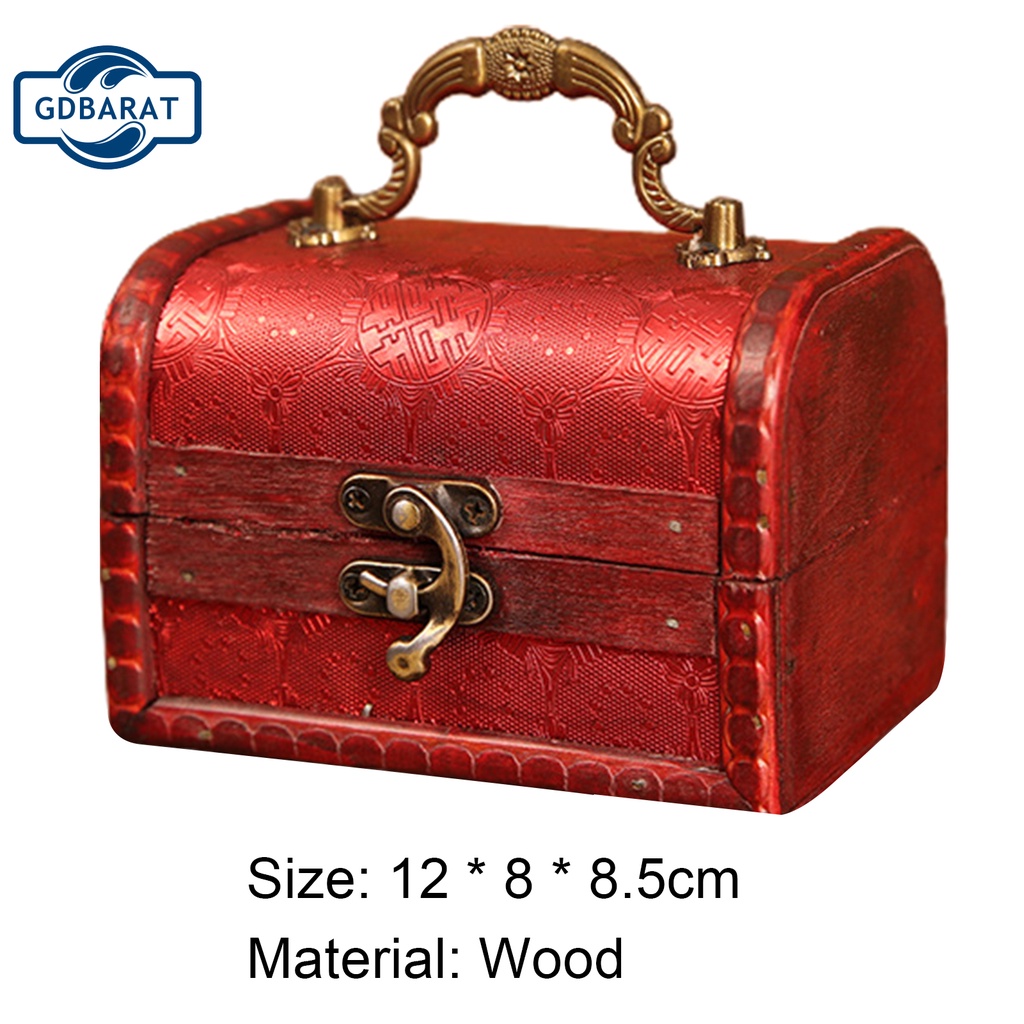Hộp đựng trang sức bằng gỗ phong cách cổ điển