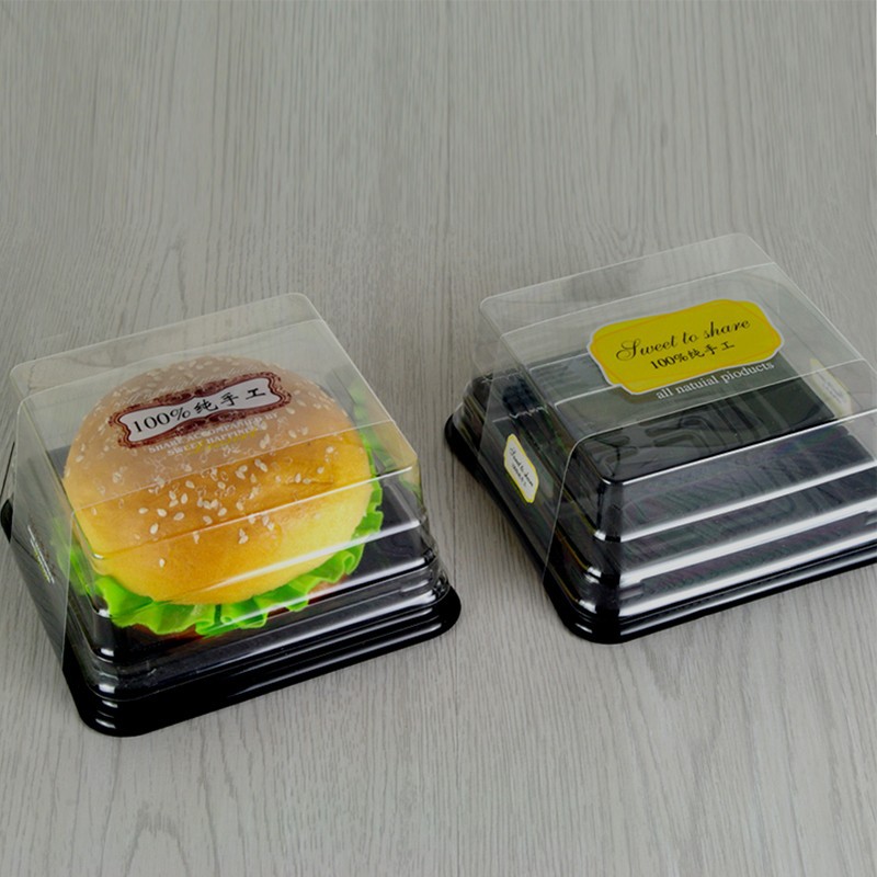 50 Hộp nhựa đế đen bánh 200-250gr Kích thước XY12-12 bánh trung thu, rau câu 9cm H12-12