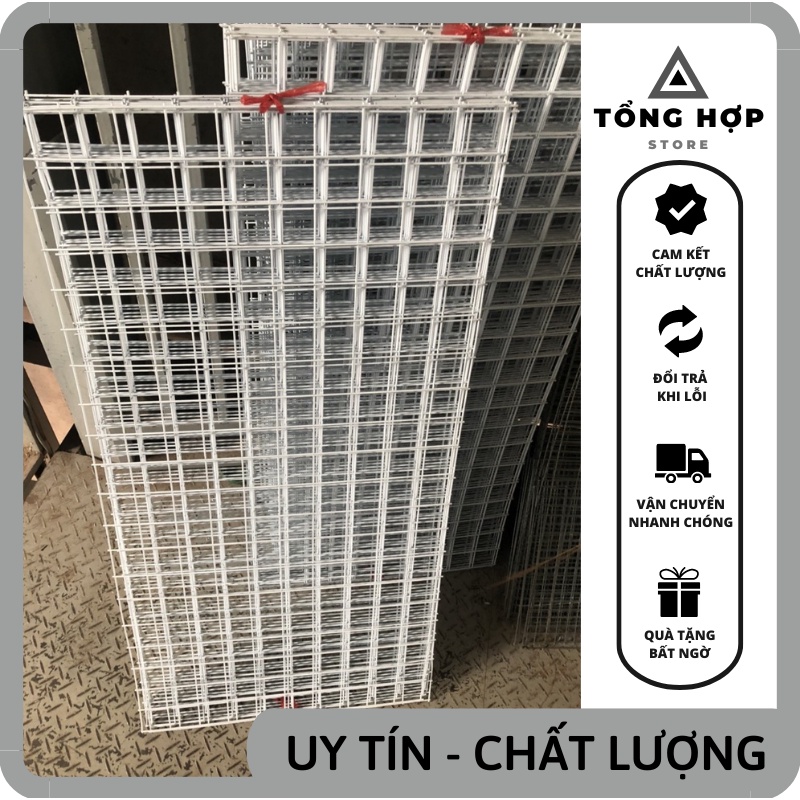 Tấm lưới sắt thép lắp ghép đa năng thành tủ quần áo, tủ kệ đầu giường, giá treo đồ - Sản phẩm bán theo tấm