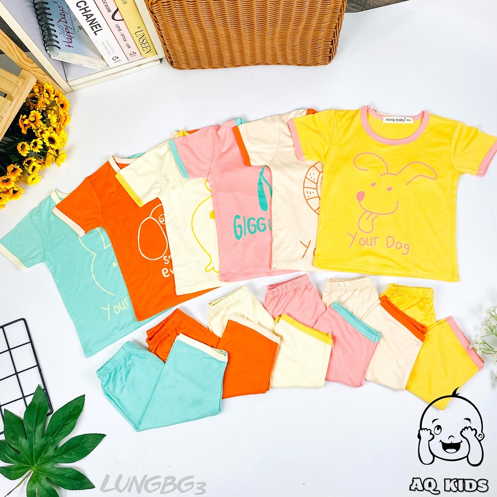Đồ bộ quần lửng bé gái size đại vải thun lạnh, hàng chính hãng Minlybaby - Unibaby - LUNGBG3