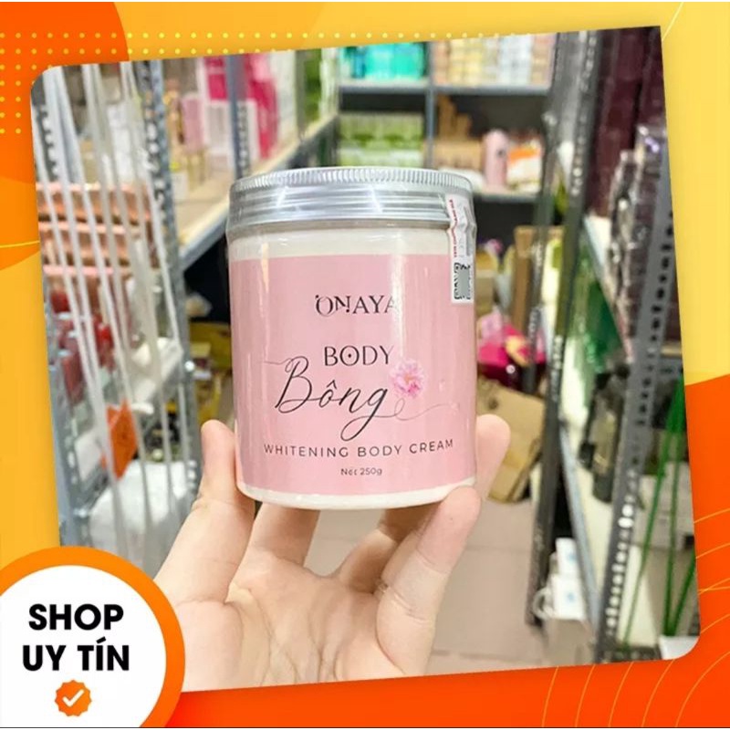 KEM BODY BÔNG ONAYA 500GR, trắng sáng mềm mịn, cấp nước, thấm nhanh không bết dính
