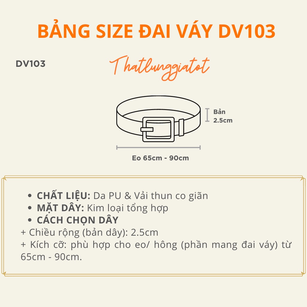 Đai váy bản nhỏ nữ ulzzang phối blazer, đầm phong cách đơn giản bản 2.5cm DV103 - Thắt Lưng Giá Tốt