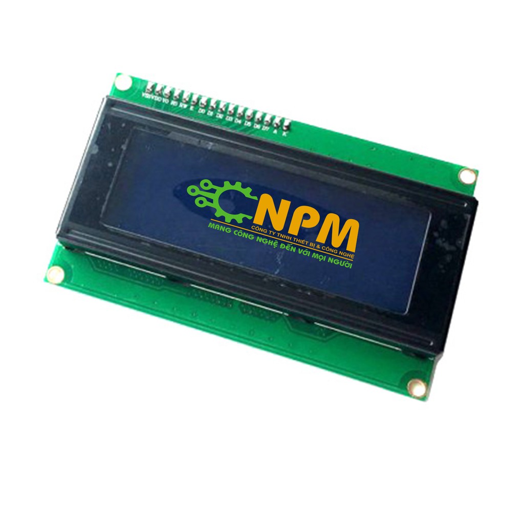 LCD 2004 + i2c (module lcd 2004 xanh dương cộng module chuyển đổi chân cho lcd)