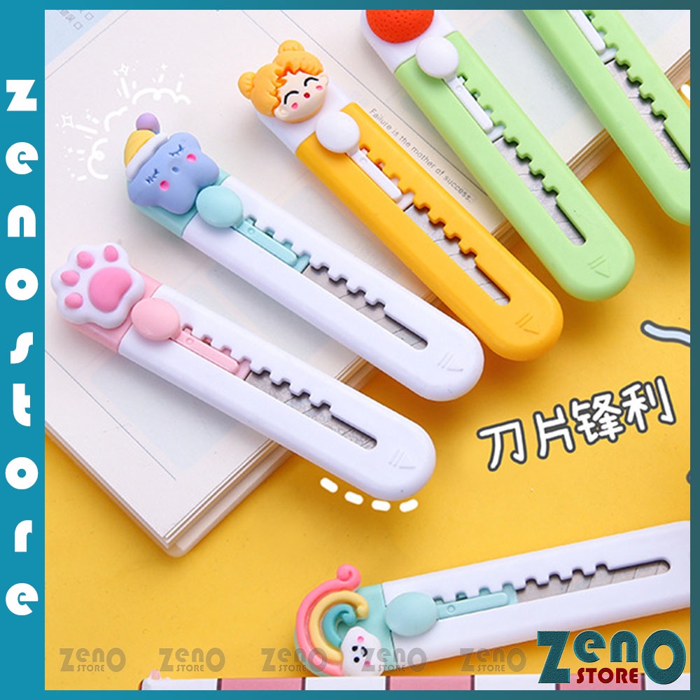 Dao rọc giấy cute gắn charm 3D dễ thương xinh xắn