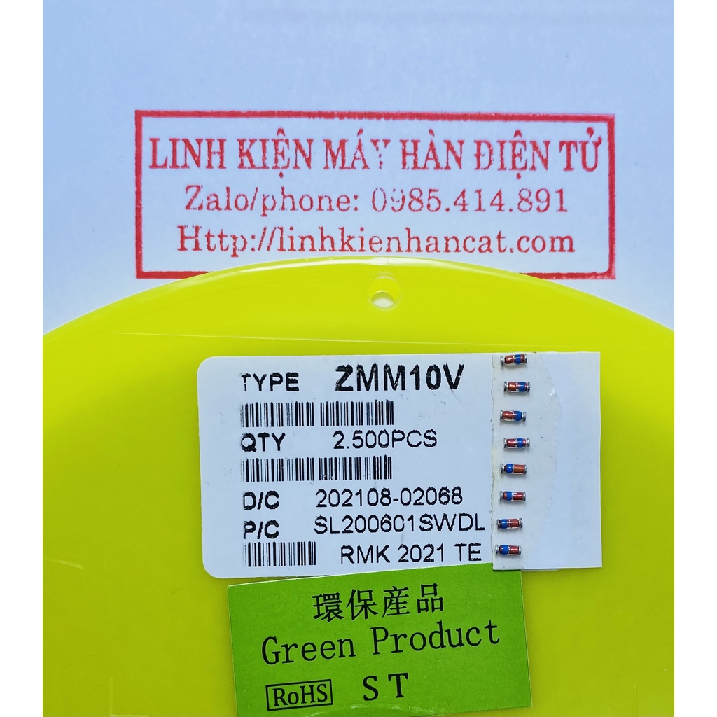 [ Gói 100 Con ] Diot Zenner 10V SMD Kiểu 1206 1/2W