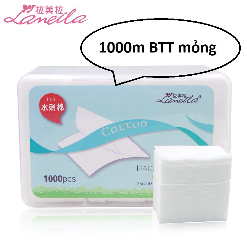 ⛔222m/Gói BÔNG TẨY TRANG LANEILA  kèm quà tặng ⛔