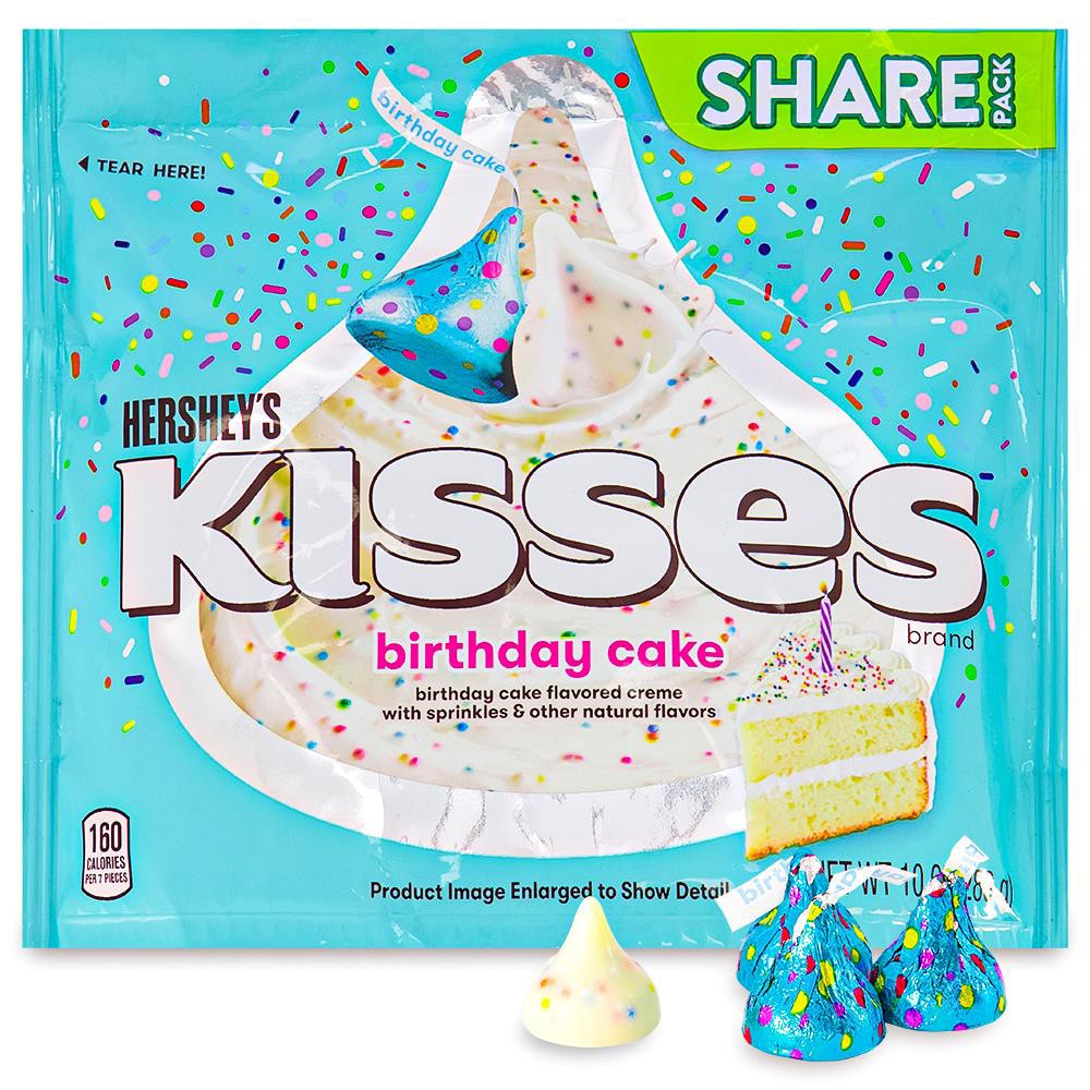 Socola sữa Hershey's Kisses Birthday Cake gói 283gr của Mỹ vị kem sữa tươi, date 08/22