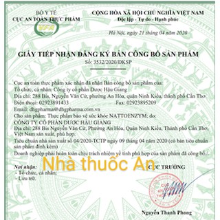 Thực phẩm chức năng NattoEnzym 30 viên