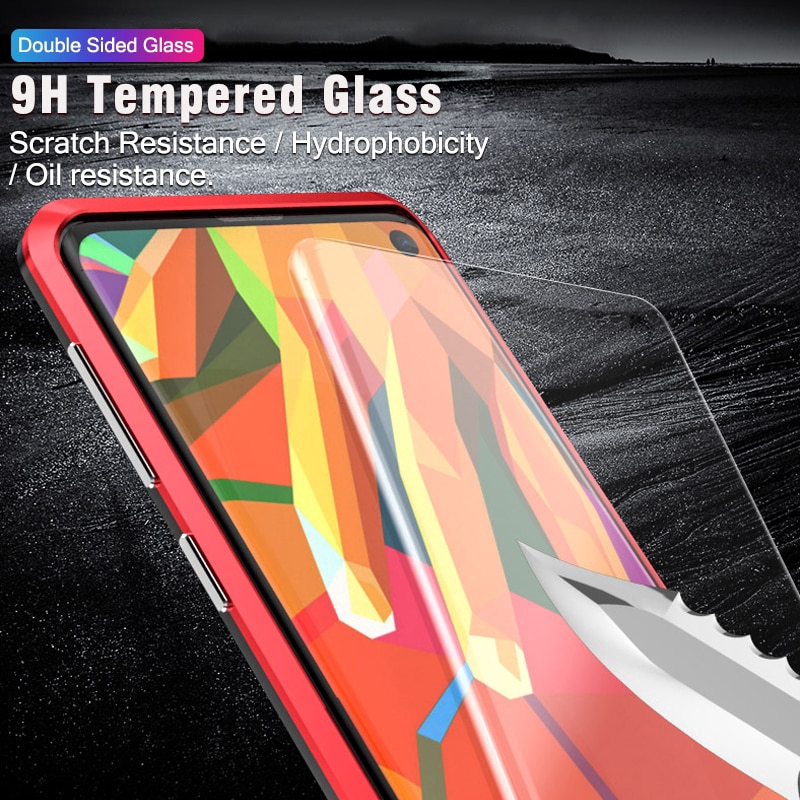 Samsung S10/S10 Plus/S10e S8 S9 Note8 Note 9 Upgraded Magnetic Adsorption Two Side Phone Case