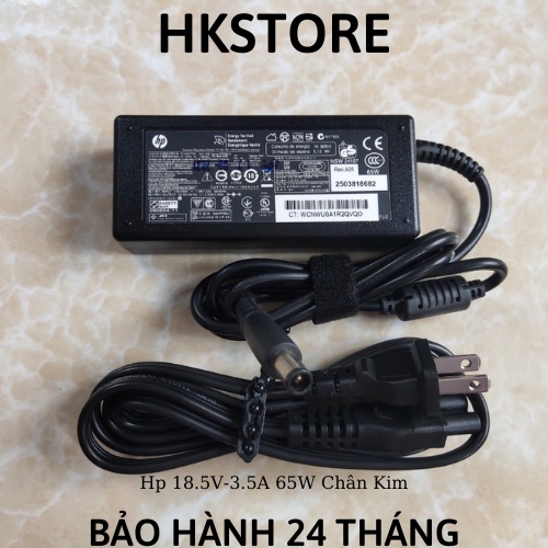 Sạc Laptop Hp 18.5V-3.5A 65W Chân Kim Hp 8440 8460 8560 2760 4530s 4510s Cq40 Cq42 Cq43 4540s 820g1 430 440 450