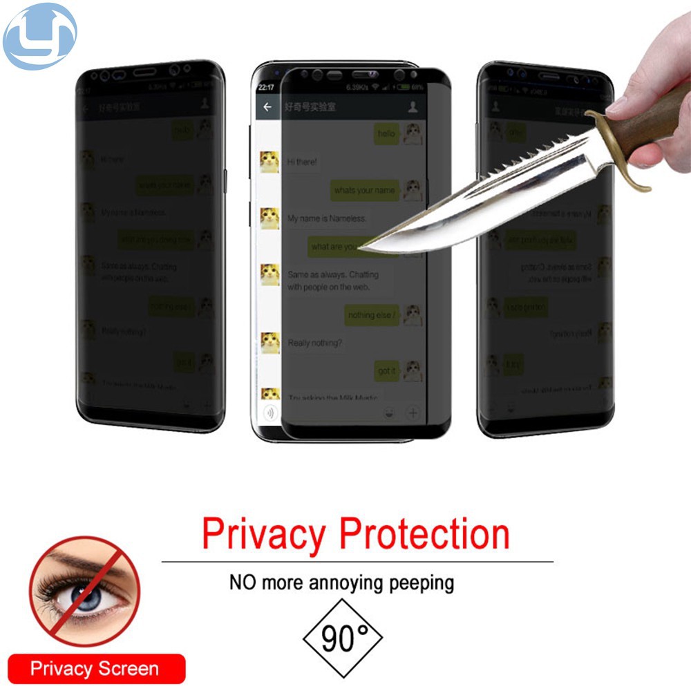 [chính hãng 100% ] Miếng dán màn hình chống nhìn trộm KUZOOM cho Samsung Galaxy S10 S9 S8 Plus Note 8 9
