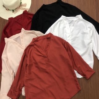 Áo sơ mi cổ trụ( ảnh thật)