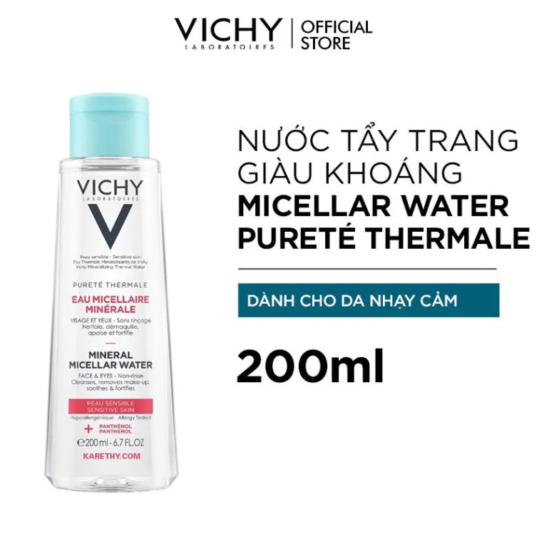 [CHÍNH HÃNG VICHY] - NƯỚC TẨY TRANG GIÀU KHOÁNG CHẤT CHO DA NHẠY CẢM GIÚP LÀM SẠCH SÂU VÀ DỊU DA MINERAL MICELLAR WATER