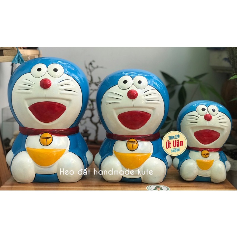Heo đất Doremon size Khủng cao 33cm