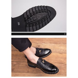 Men's fringed loafers