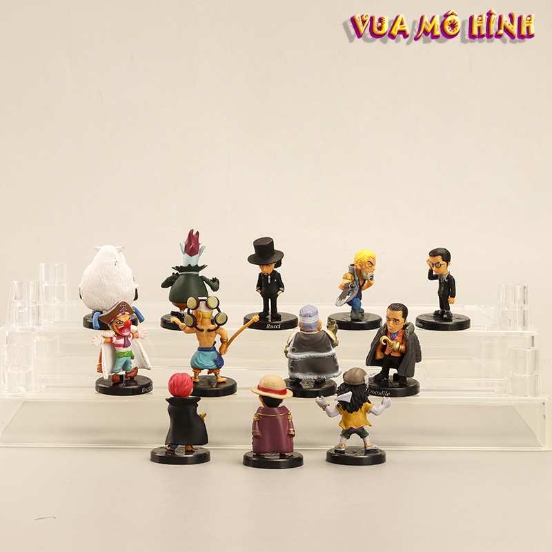 Mô hình One Piece- Figure 12 hải tặc trong One piece giá tốt chiều cao 5-10cm ( Có bán lẻ )