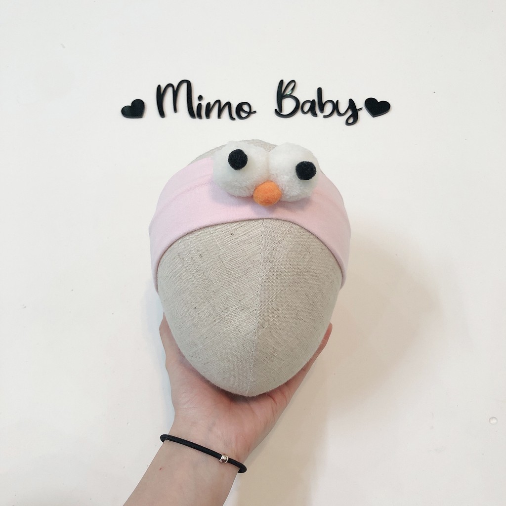 Băng đô vải họa tiết mắt chim dễ thương cho bé BD57 Mimo Baby